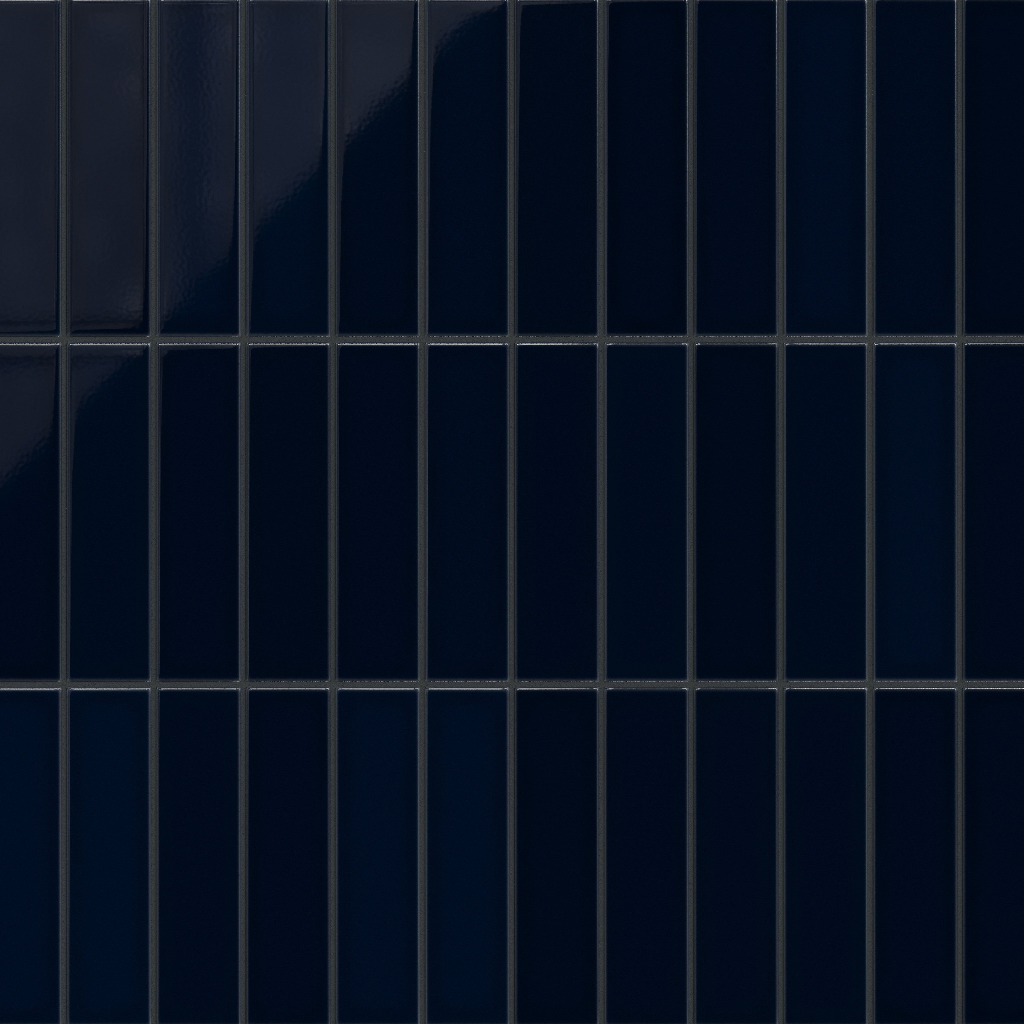 3x12 Original Ceramic Tile in Navy Blue Gloss