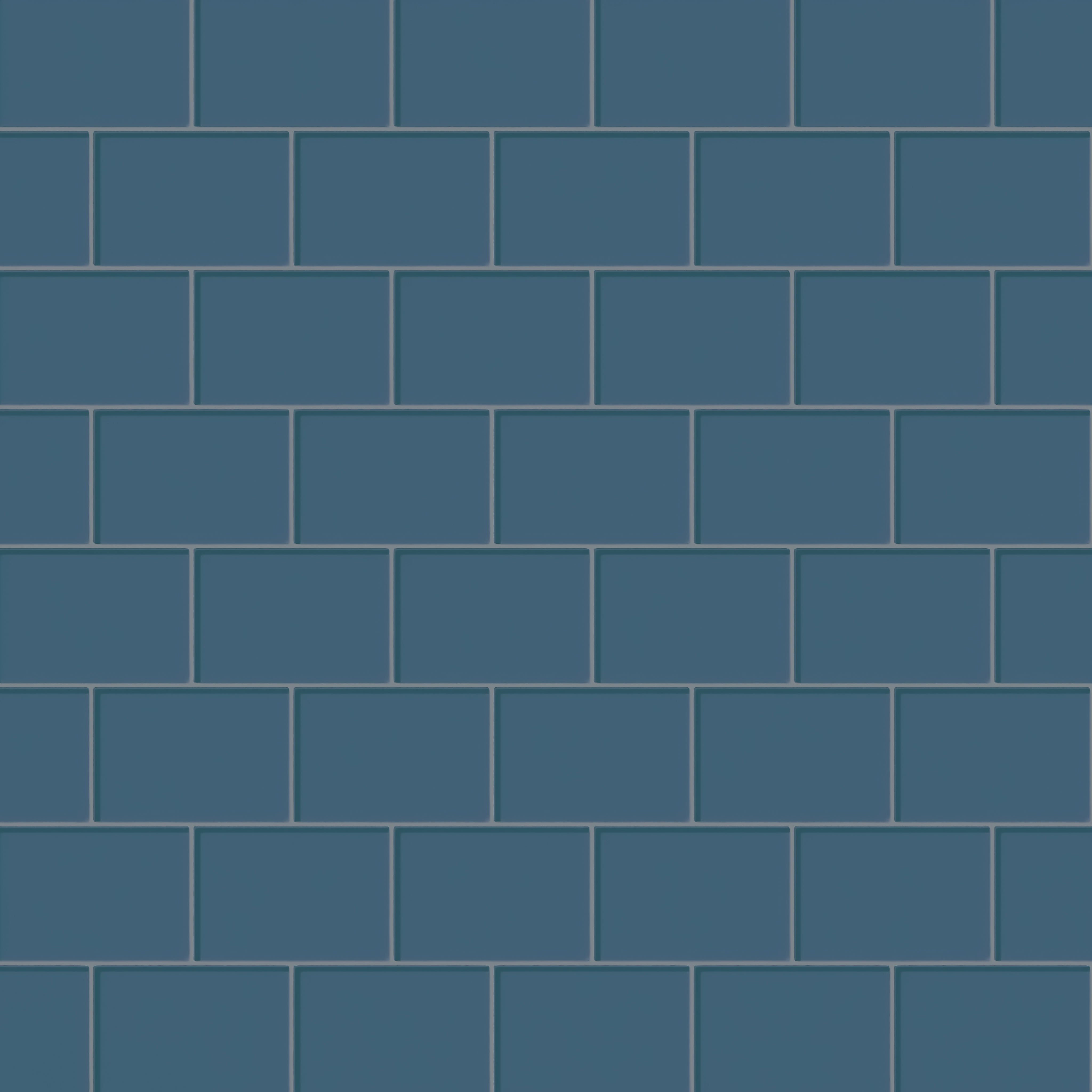 4x6 Glass Tile in Blue Jay Gloss