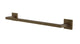Flatiron Square Towel Bar 18" in Antique Brass