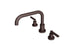 Flatiron Two Handle Deck Mount Squaretop Bath Trim with Linear Lever Handles in Architectural Copper