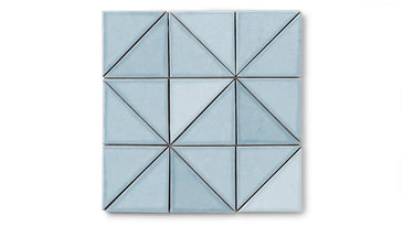 4" Triangle Original Ceramic Tile in Crater Lake Gloss
