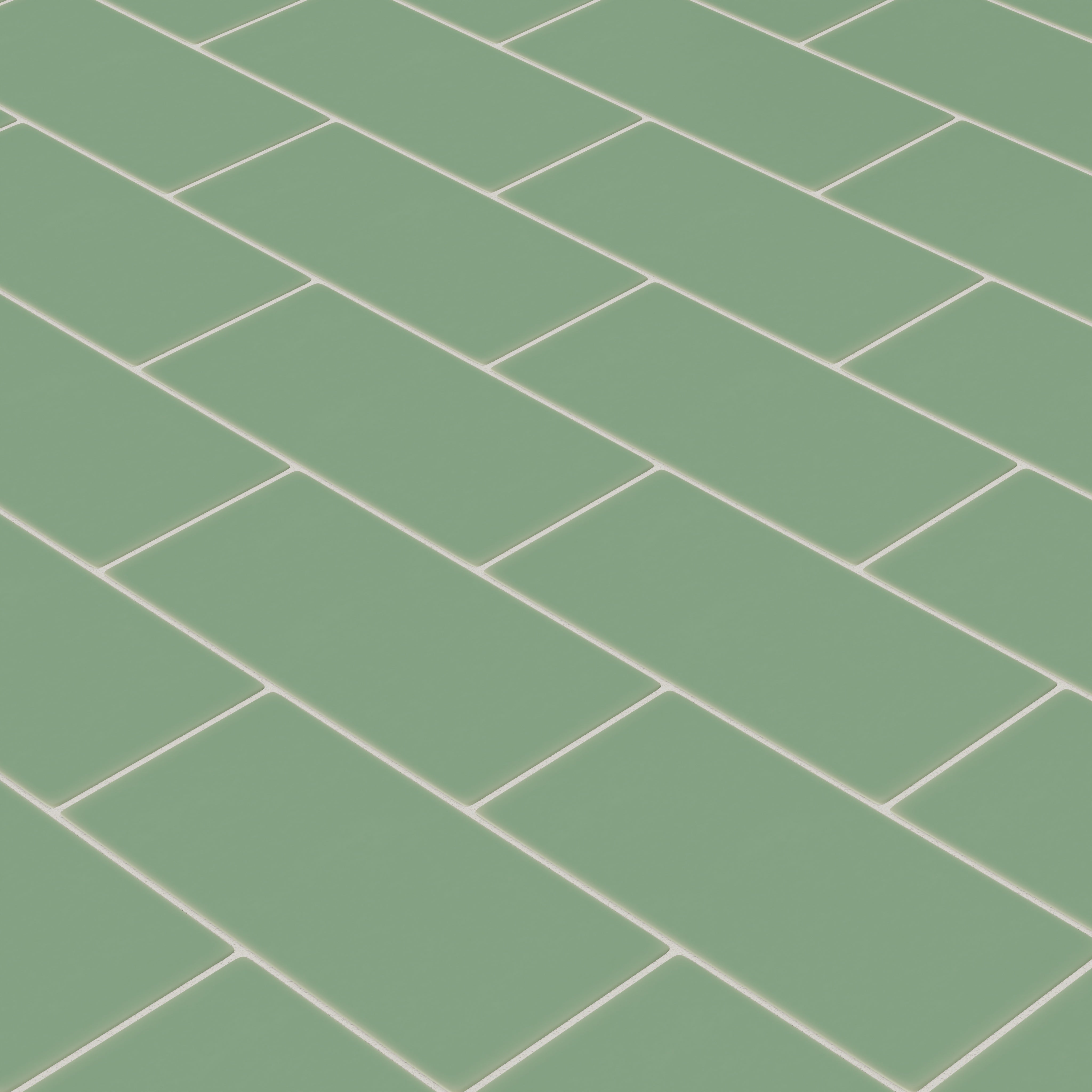6x12 Original Ceramic Tile in Sea Green Matte