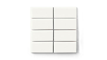 2x4 Straight Set Sheeted Original Ceramic Mosaic Tile in Calcite Matte