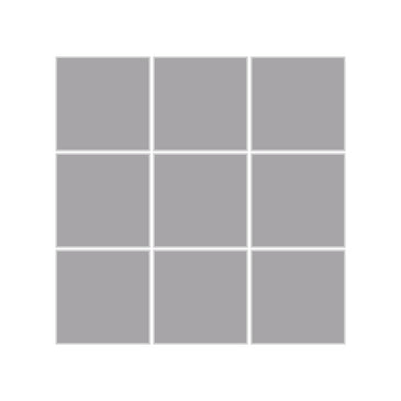 3x3 Straight Set Sheeted Original Ceramic Mosaic Tile in Thistle Matte