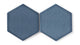 8" Hexagon Original Ceramic Tile in Slate Blue Gloss