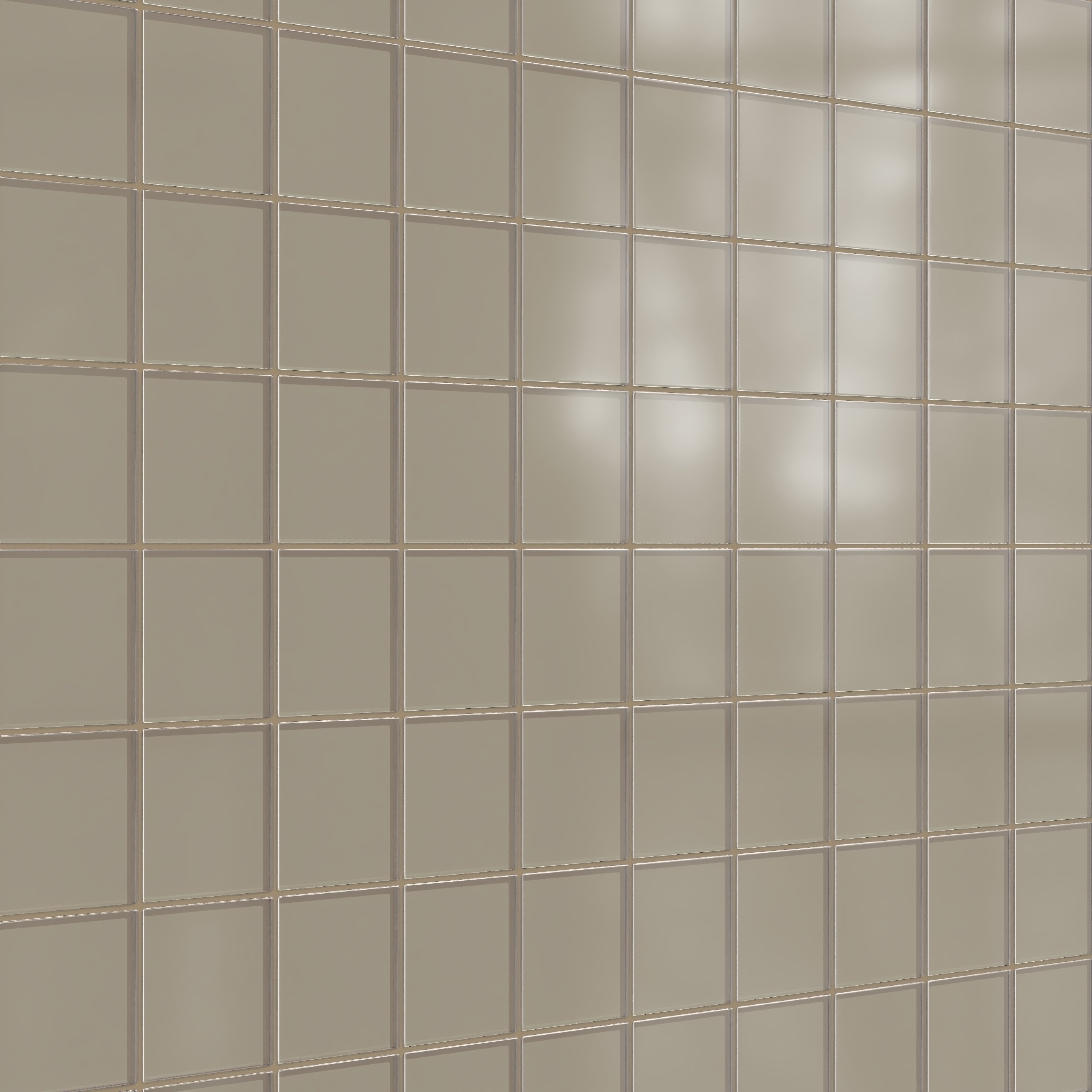 4x4 Glass Tile in Quail Matte