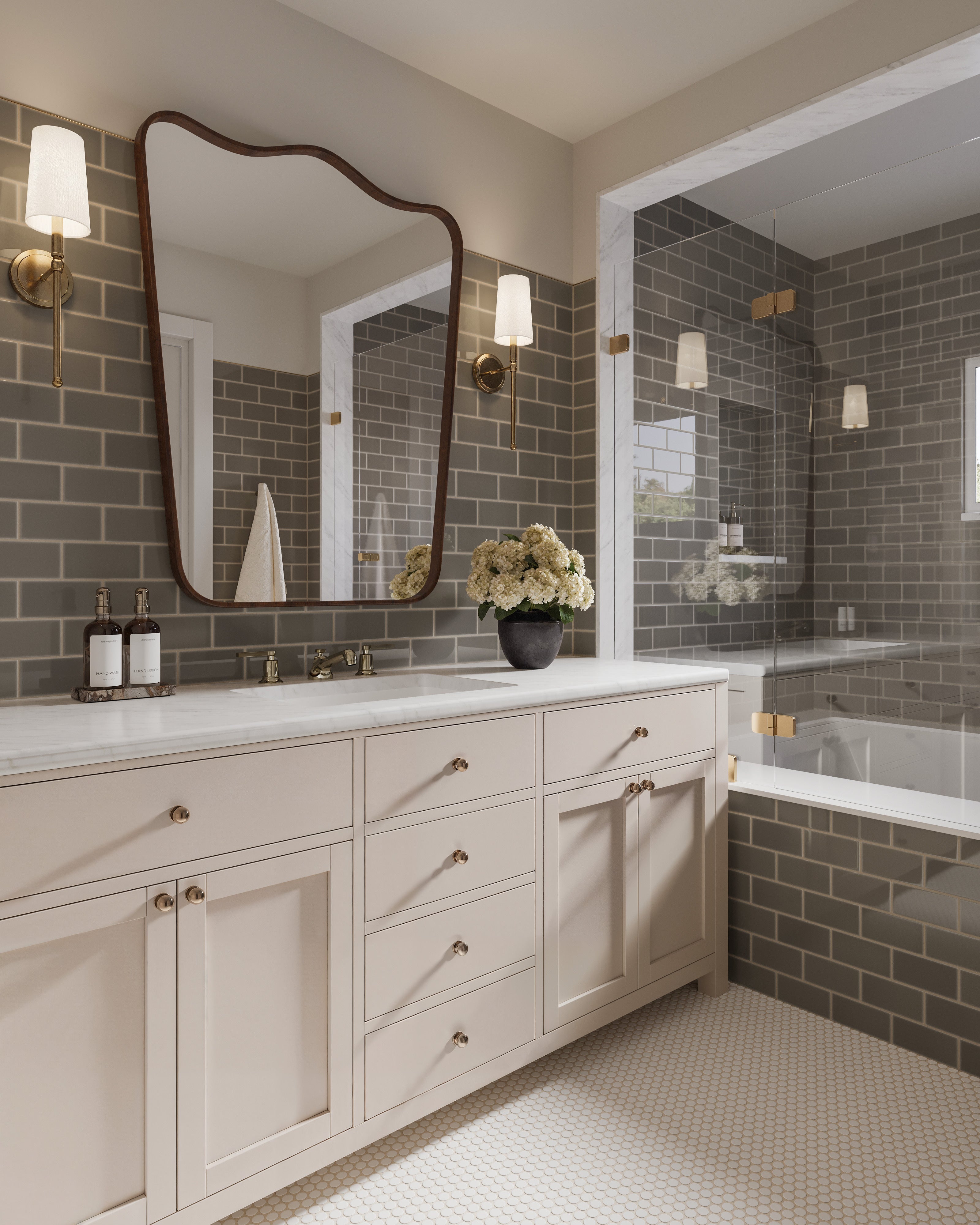 3x6 Natural Press Ceramic Tile in Timberline Gloss