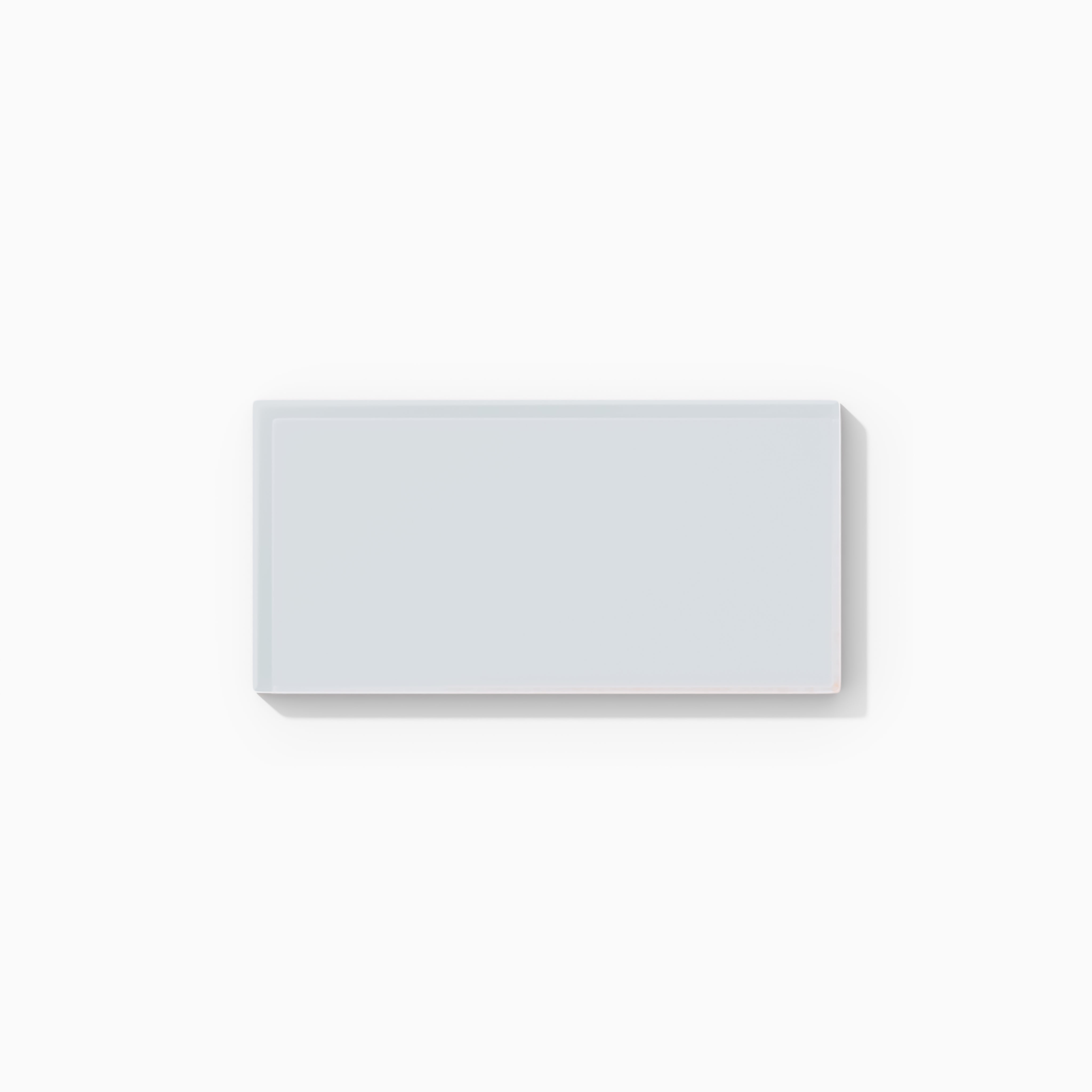 3x6 Glass Tile in Snowy Owl Matte