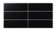 2x6 Natural Press Ceramic Tile in Bone Black Matte