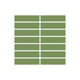 1x4 Straight Set Sheeted Original Ceramic Mosaic Tile in Kelp Matte