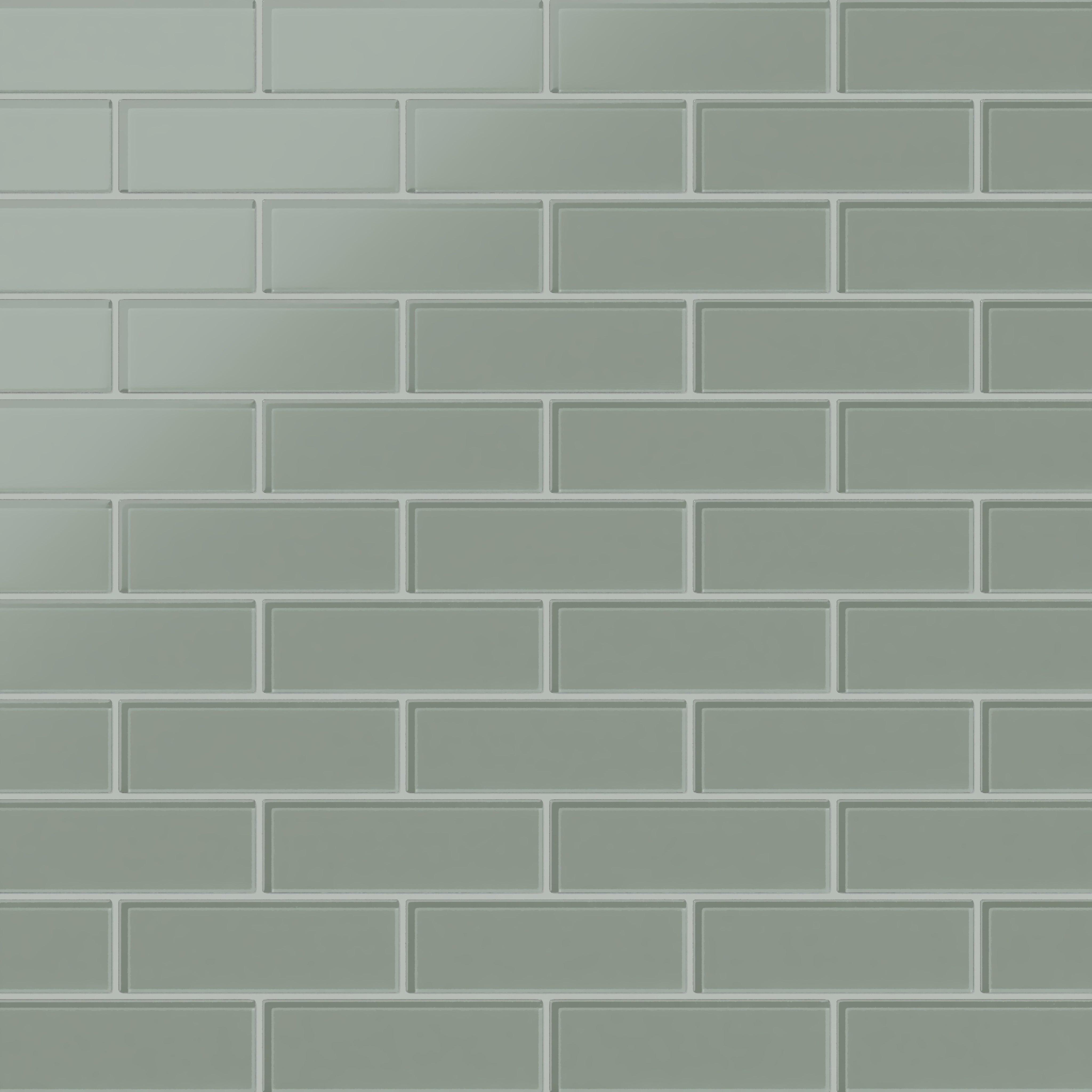 2x6 Glass Tile in Hummingbird Matte