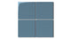 4x4 Natural Press Ceramic Tile in Azurite Gloss