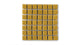 1x1 Straight Set Sheeted Original Ceramic Mosaic Tile in Mustard Seed Matte