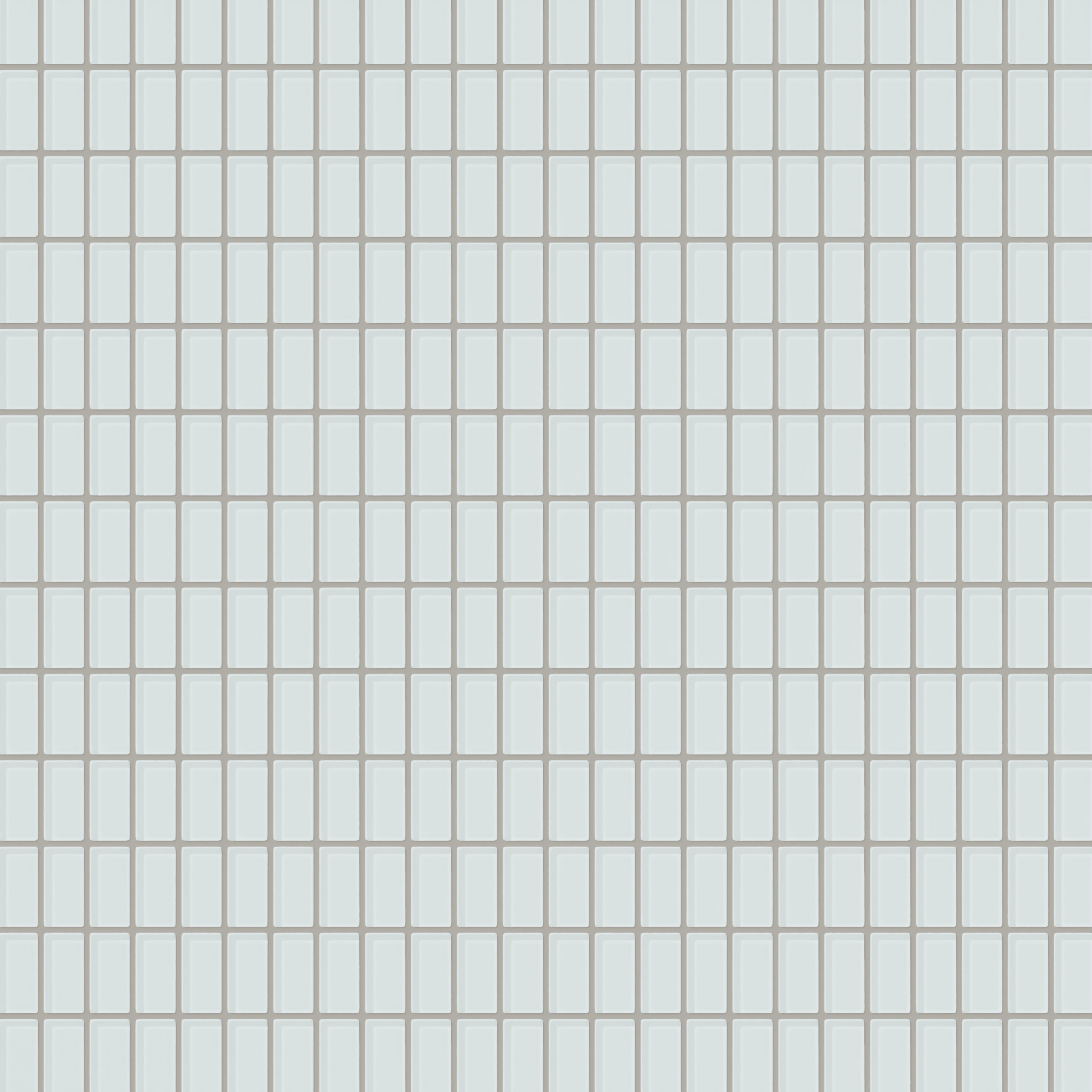 1x2 Straight Set Sheeted Glass Mosaic Tile in Warbler Gloss