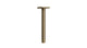 Flatiron 8" Straight Shower Arm with Flange in Antique Brass