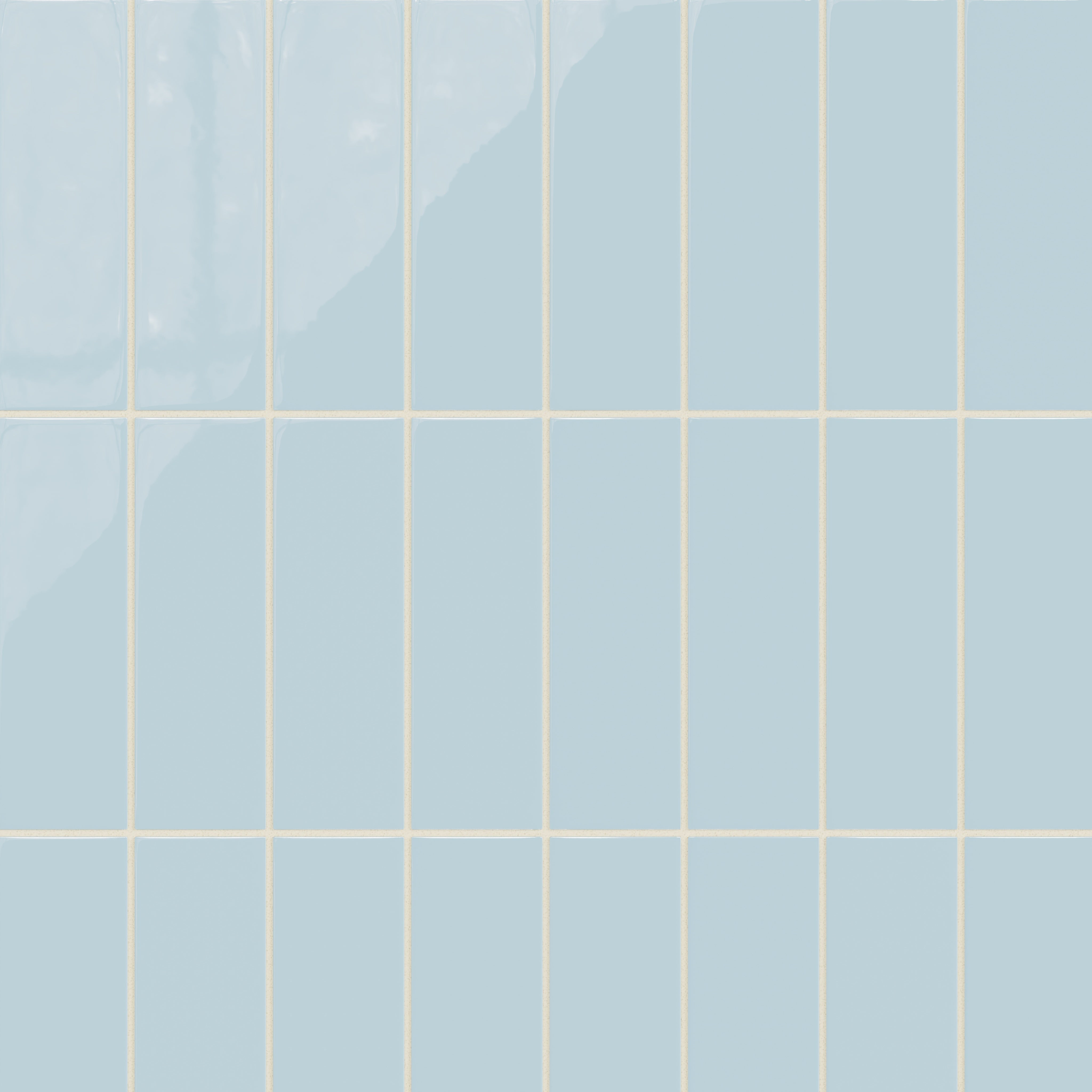 3x9 Natural Press Ceramic Tile in Egyptian Blue Gloss