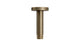 Contour & Foundry 4" Straight Shower Arm with Flange in Antique Brass