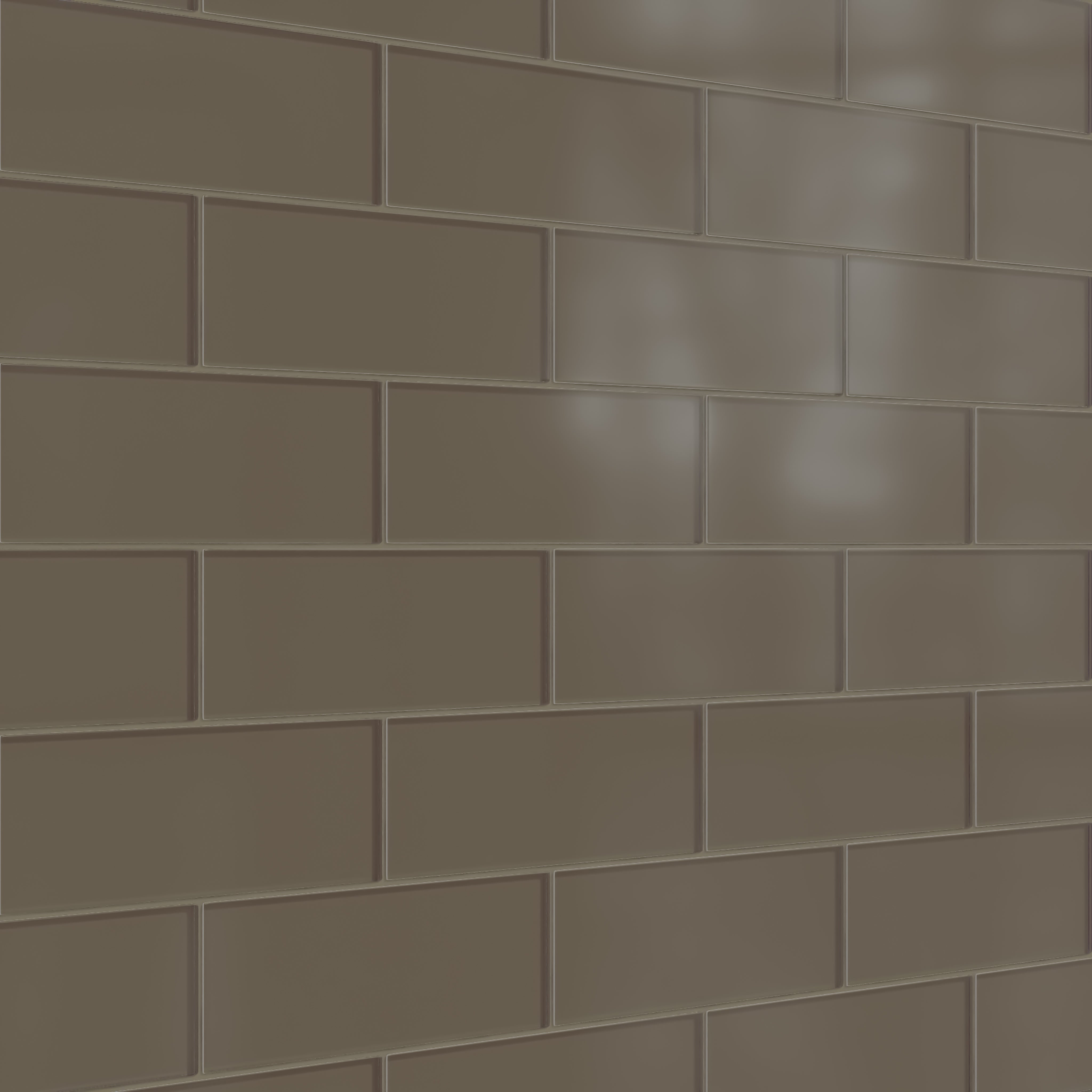 4x12 Glass Tile in Albatross Matte