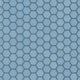 1" Hexagon Sheeted Original Ceramic Mosaic Tile in Caribbean Sea Gloss