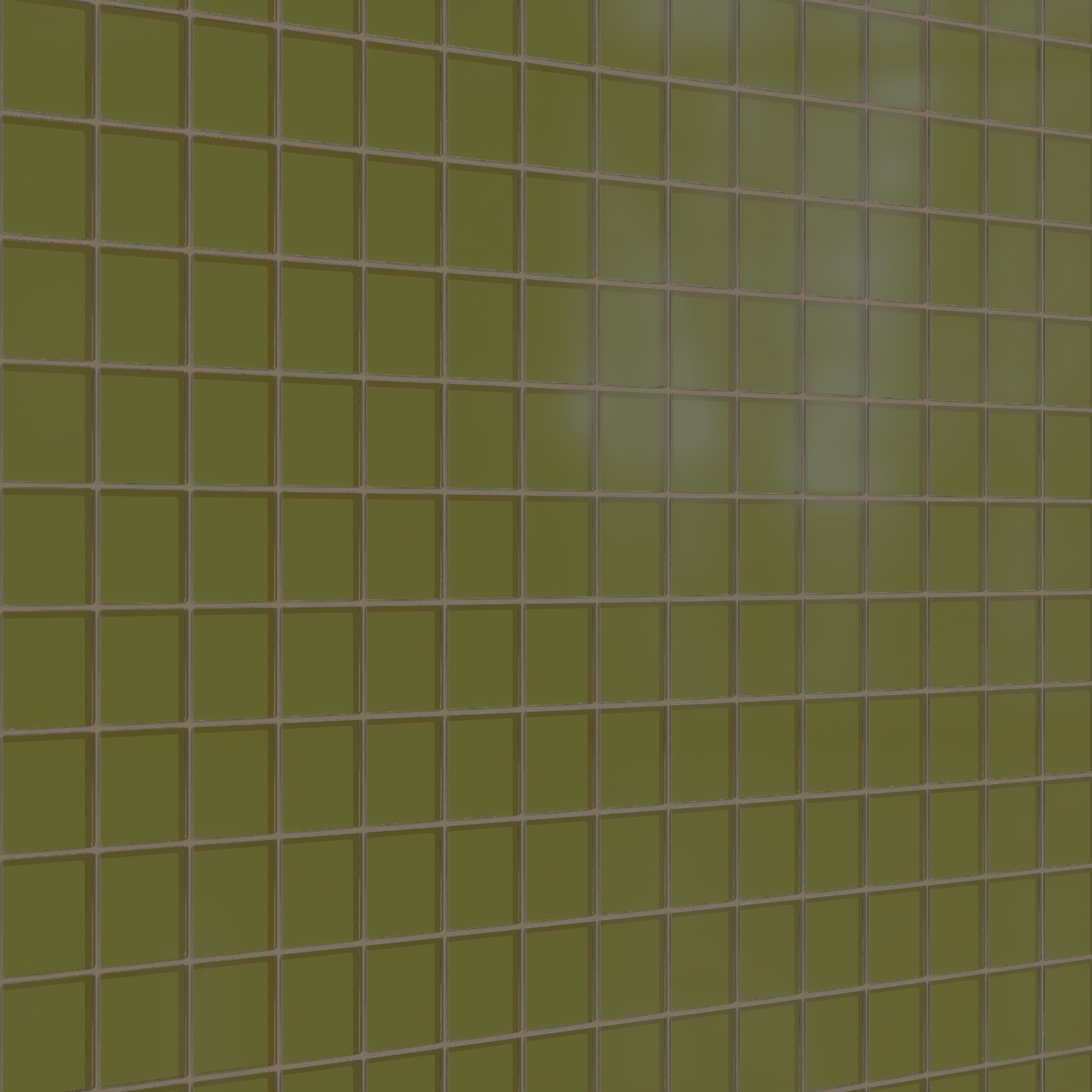 3x3 Straight Set Sheeted Glass Mosaic Tile in Cormorant Matte
