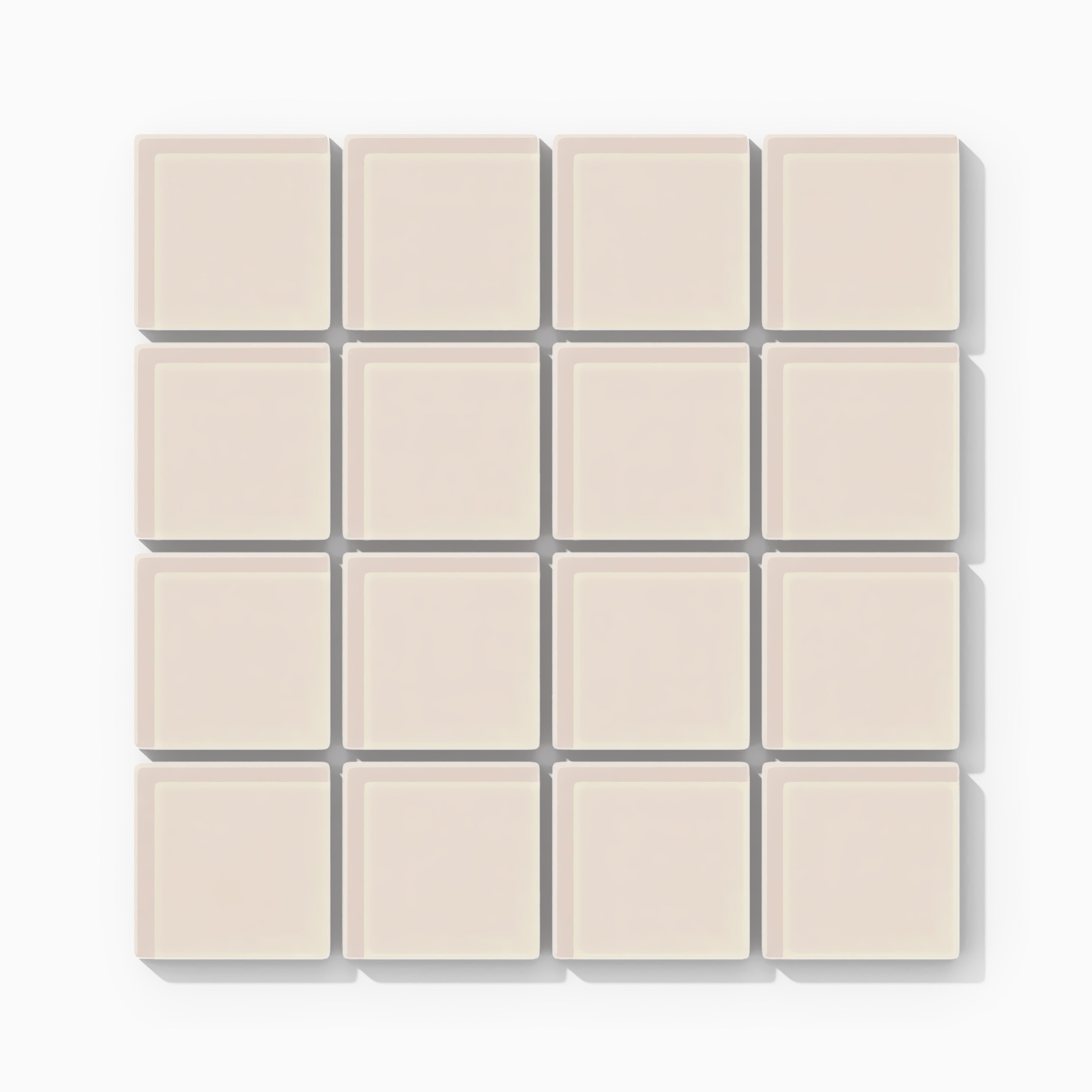 2x2 Straight Set Sheeted Glass Mosaic Tile in Sandpiper Gloss