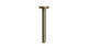 Contour & Foundry 8" Straight Shower Arm with Flange in Antique Brass