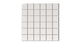 2x2 Straight Set Sheeted Natural Press Ceramic Mosaic Tile in Flake White Gloss