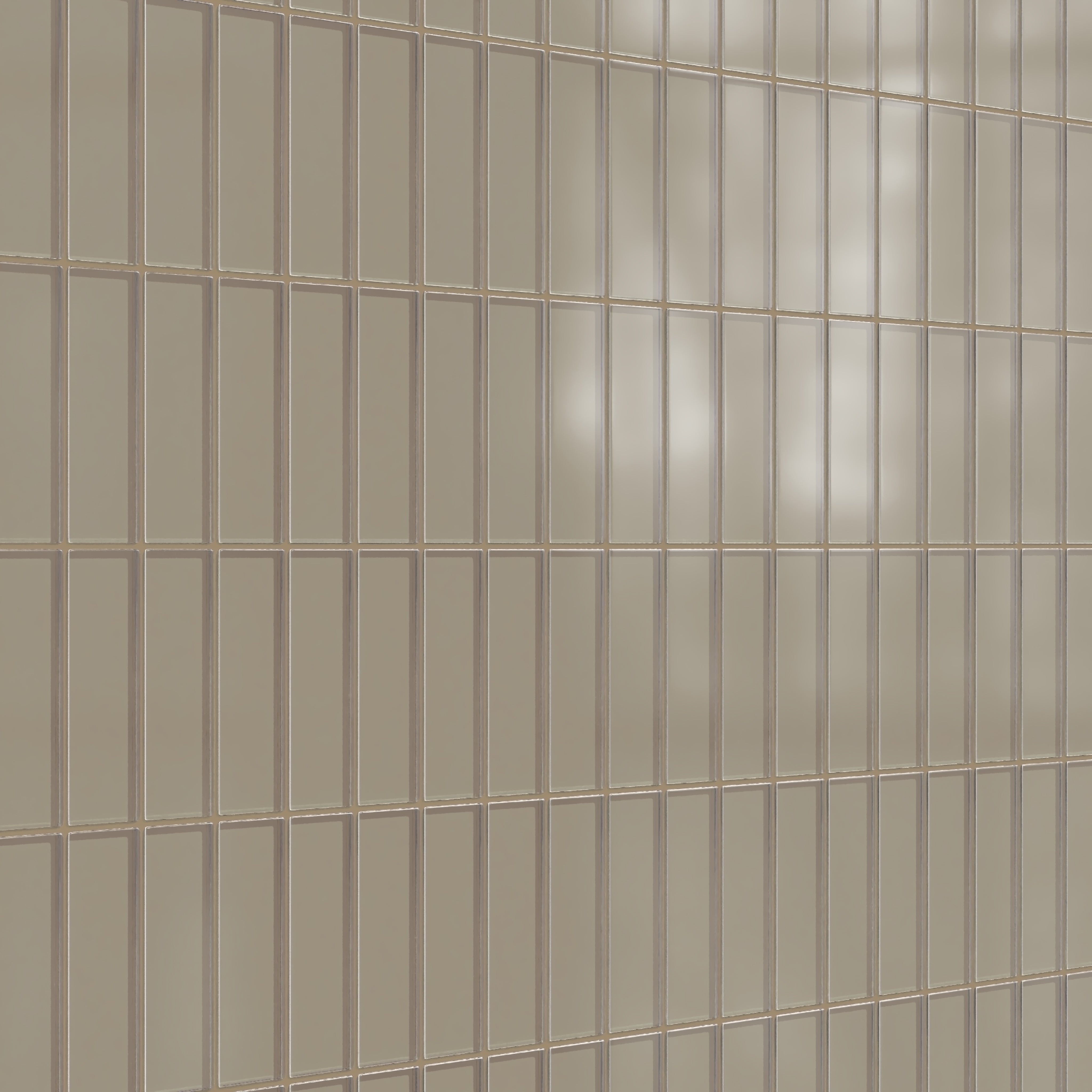 2x6 Glass Tile in Quail Matte