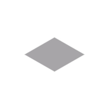 Large Diamond Original Ceramic Tile in Thistle Matte