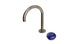 Foundry One Handle Deck Mount Gooseneck Lavatory Faucet with Pebble Ceramic Knob Handle in Antique Nickel