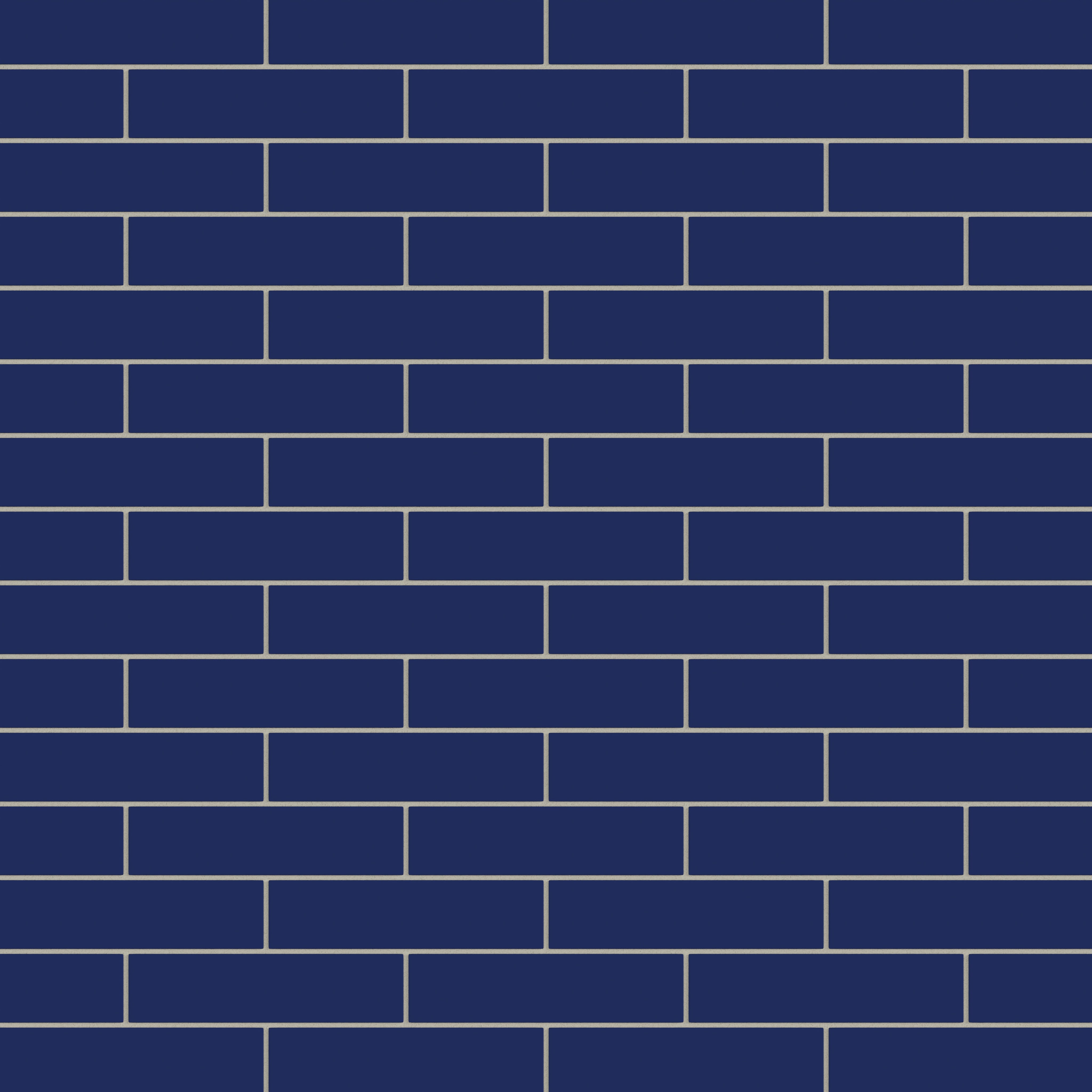 2x8 Natural Press Ceramic Tile in Ultramarine Matte