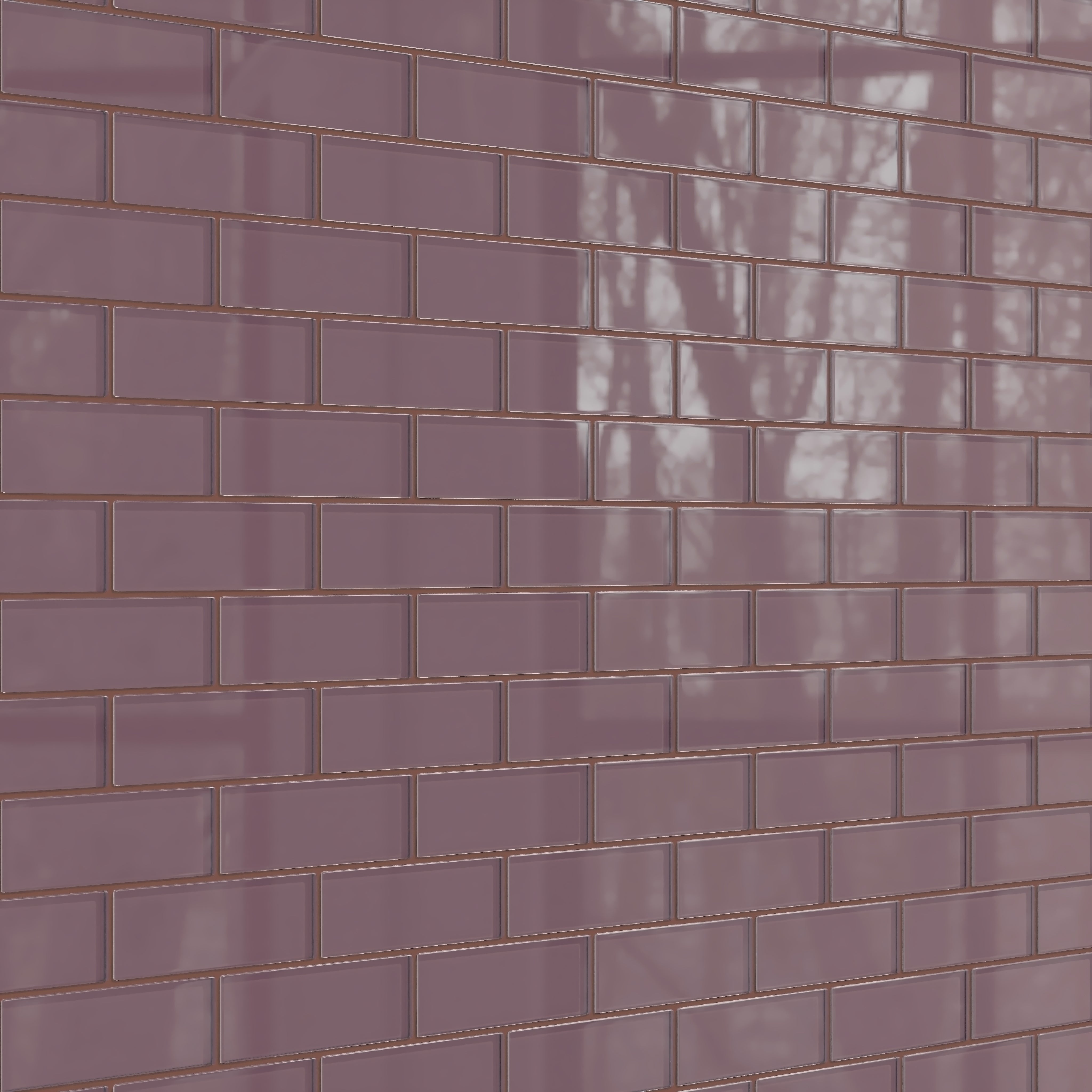 2x6 Glass Tile in Crane Gloss