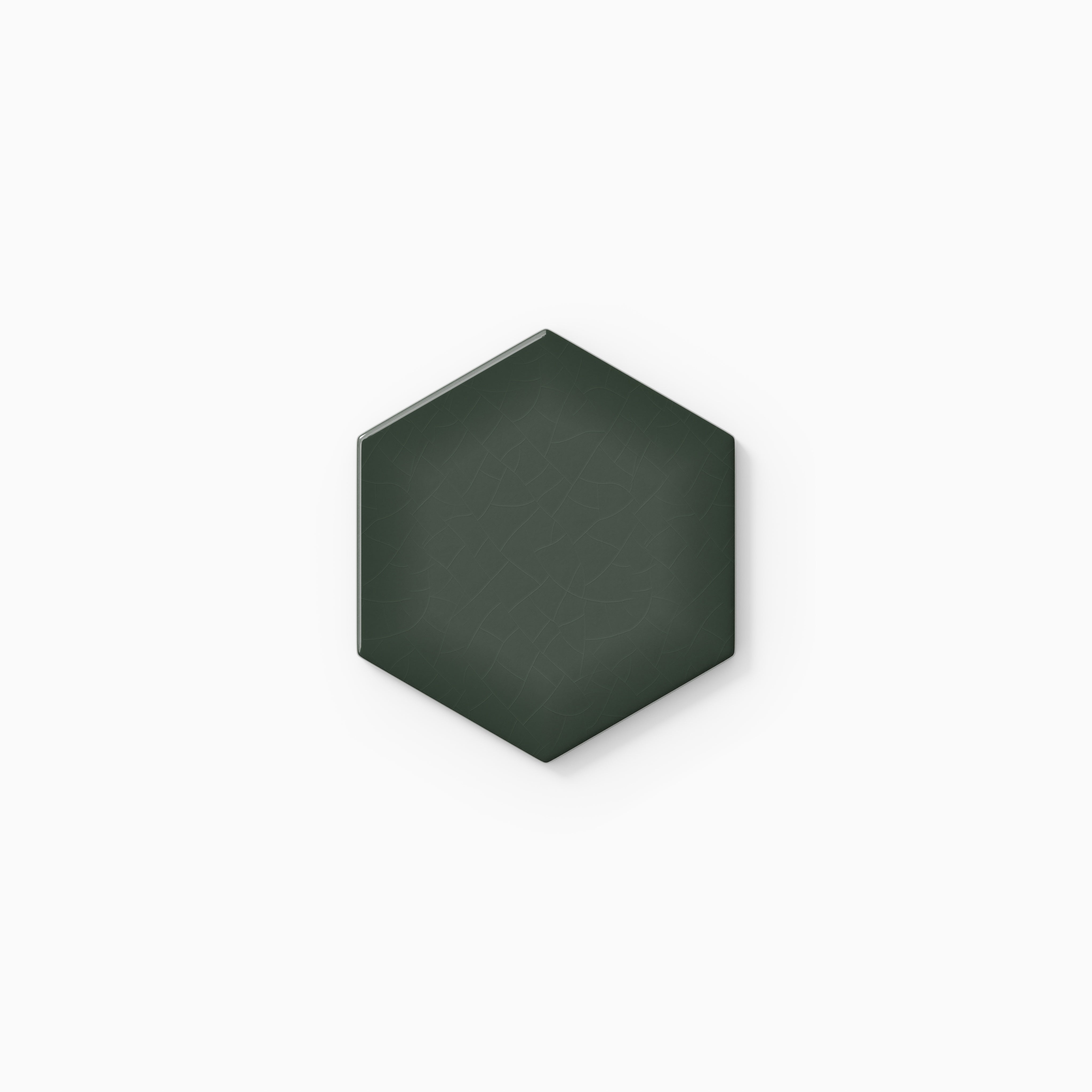 4" Hexagon Original Ceramic Tile in Tempest Gloss