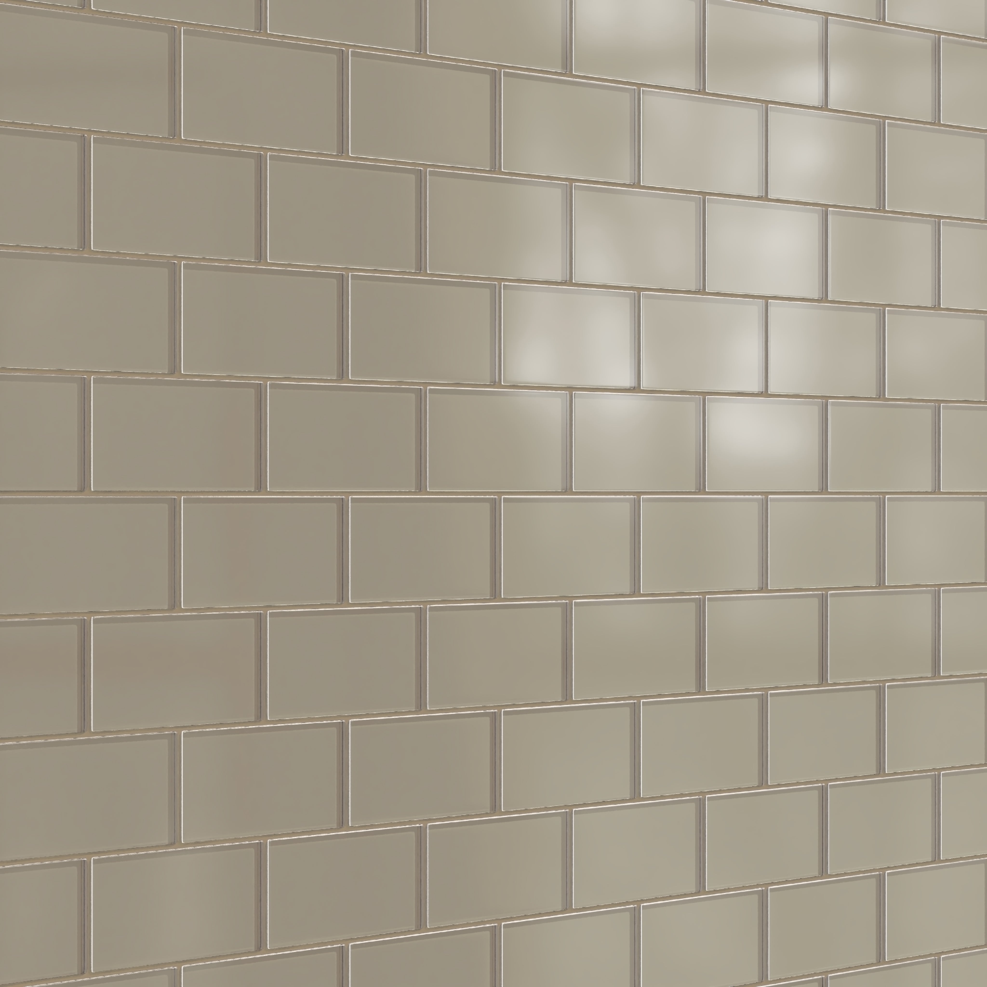 3x6 Glass Tile in Quail Matte