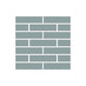 1x4 Half Offset Sheeted Original Ceramic Mosaic Tile in Overcast Matte