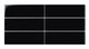 3x9 Natural Press Ceramic Tile in Bone Black Gloss