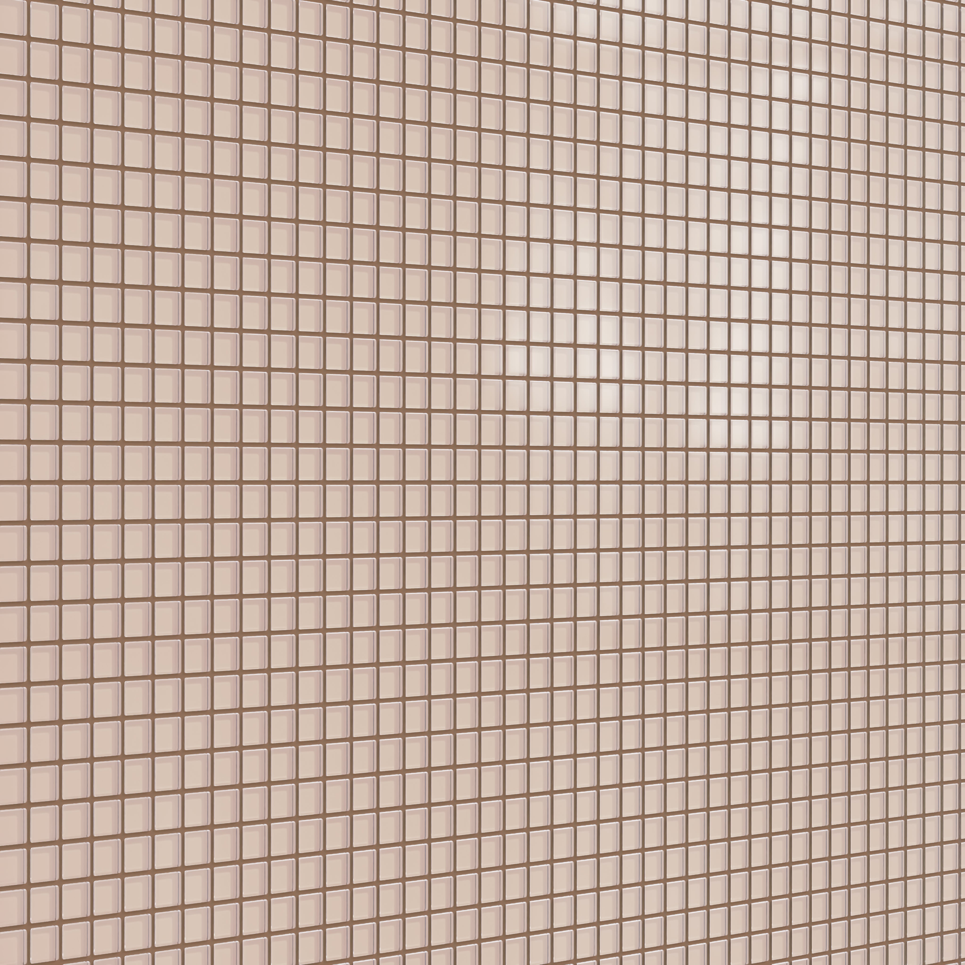 1x1 Straight Set Sheeted Glass Mosaic Tile in Rosy Finch Matte