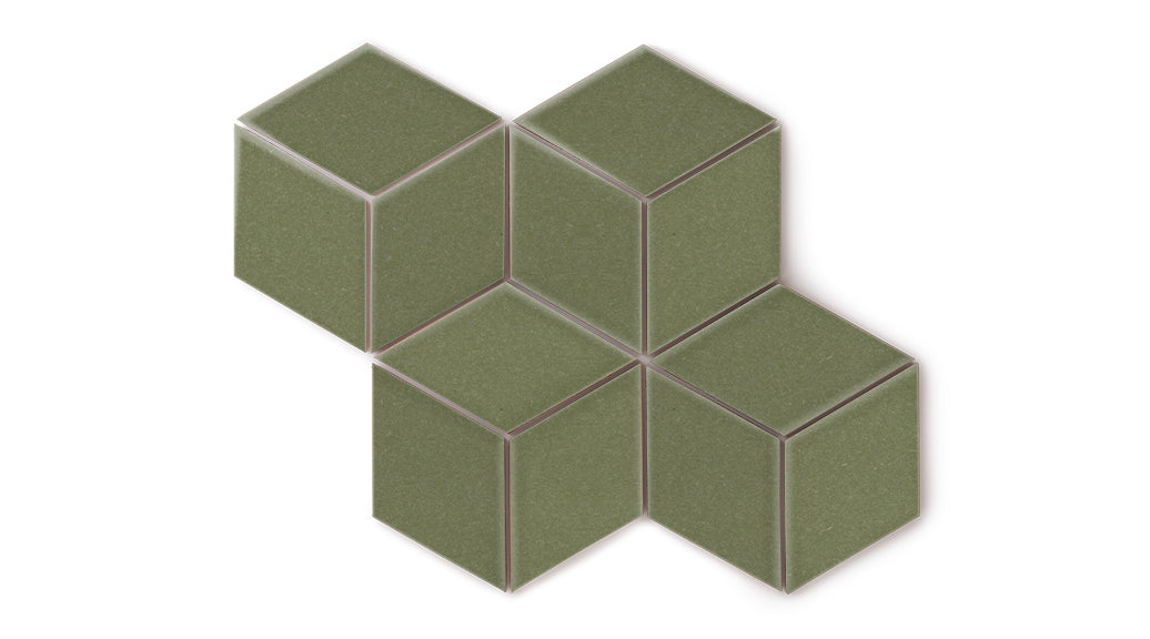 Large Diamond Original Ceramic Tile in Peabody Gloss