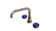Foundry Two Handle Deck Mount Squaretop Bath Trim with Pebble Ceramic Knob Handles in Antique Nickel