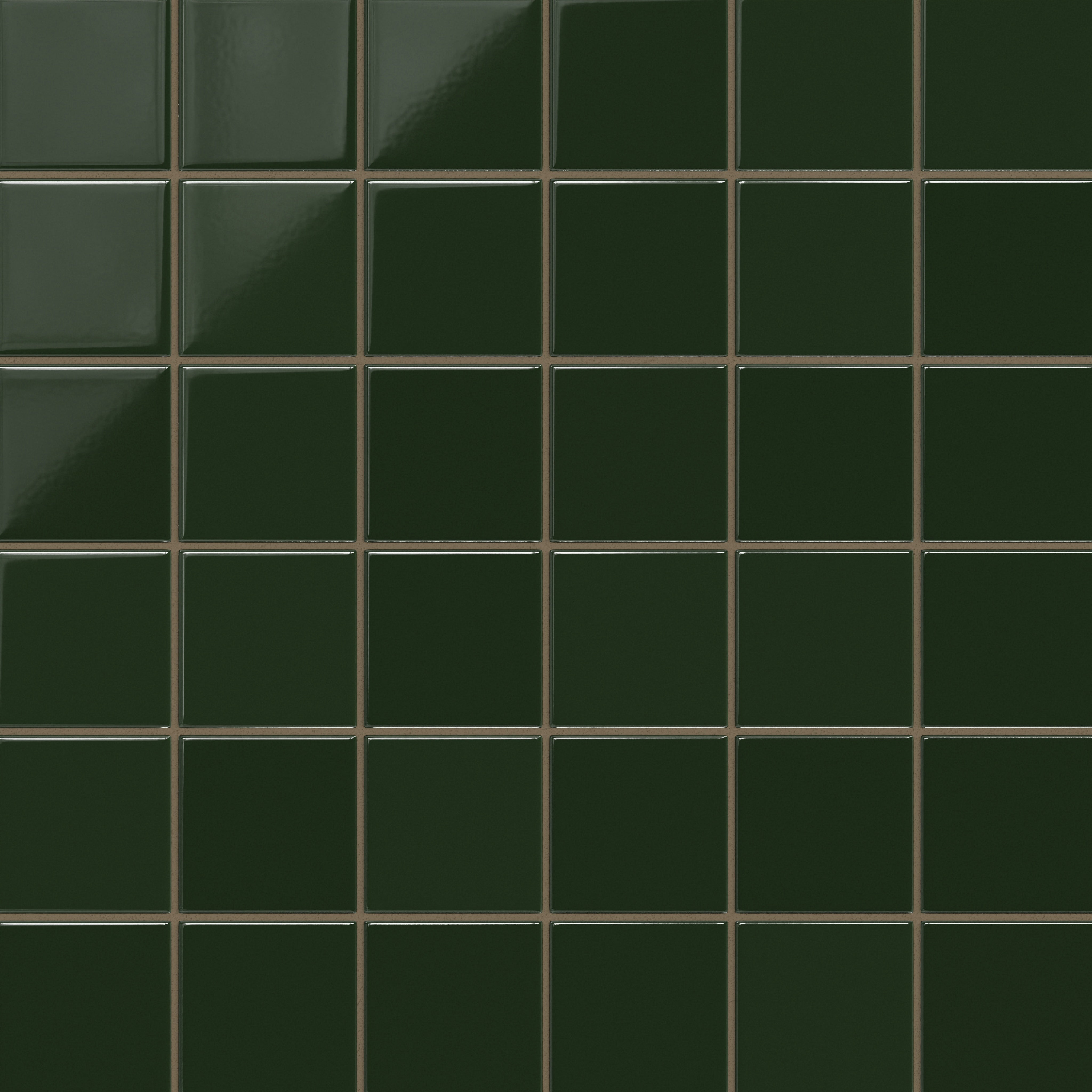 4x4 Original Ceramic Tile in Hunter Green Gloss