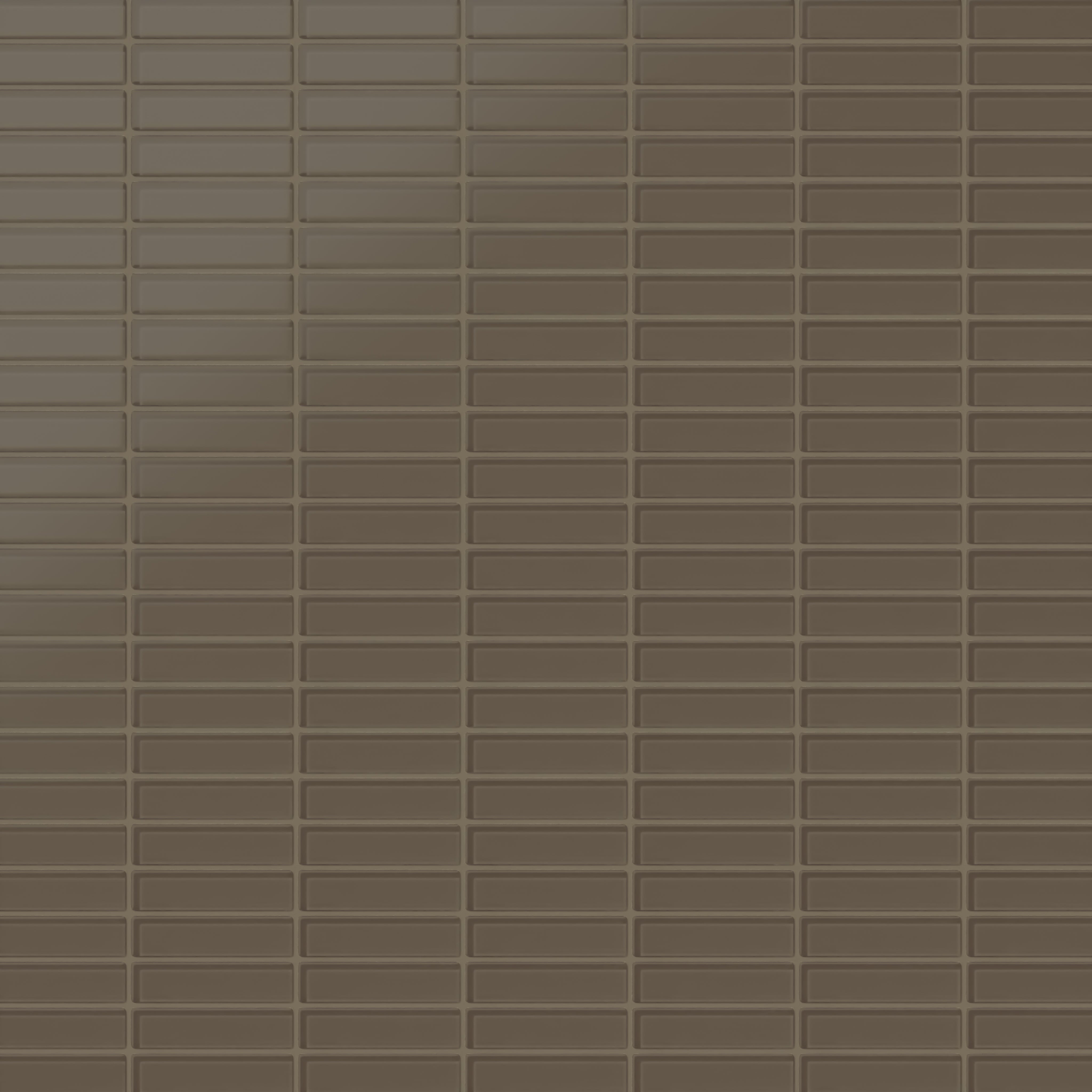 1x4 Straight Set Sheeted Glass Mosaic Tile in Albatross Matte
