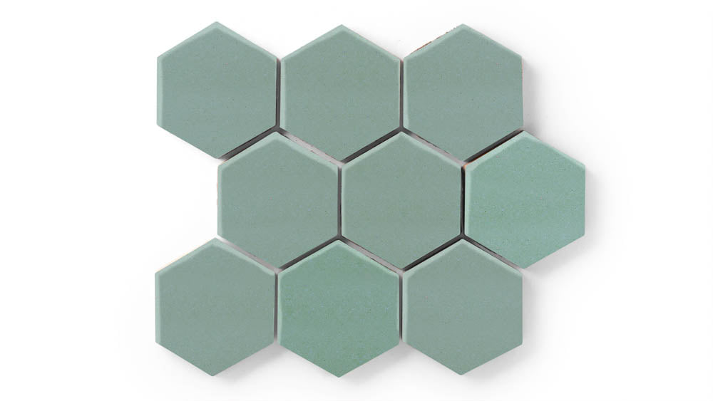 4" Hexagon Original Ceramic Tile in Amalfi Coast Matte