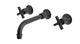 Emerson Two Handle Wall Mount 8.25" Lavatory Faucet with Classic Cross Handles in Oil Rubbed Bronze