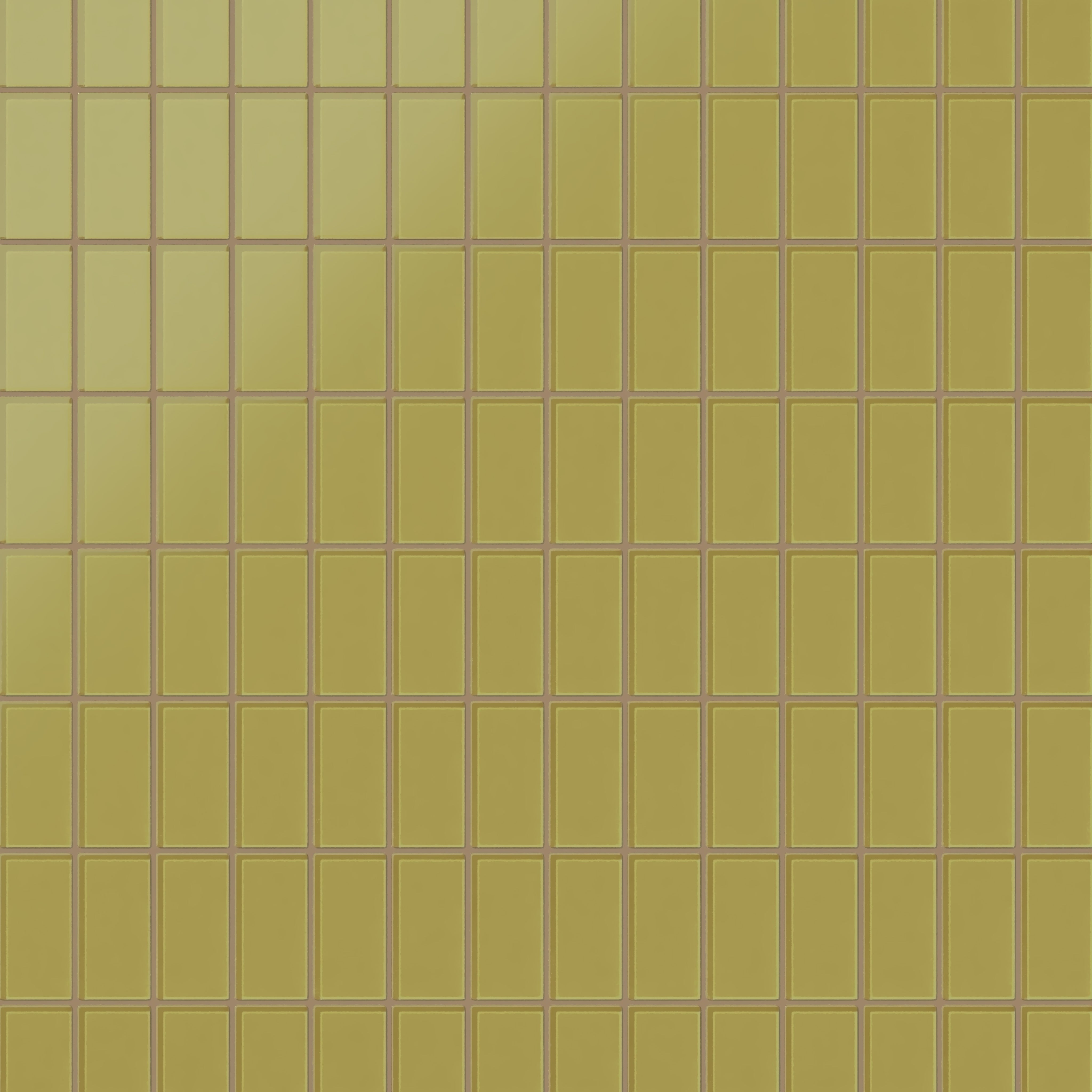 2x4 Straight Set Sheeted Glass Mosaic Tile in Pine Siskin Matte