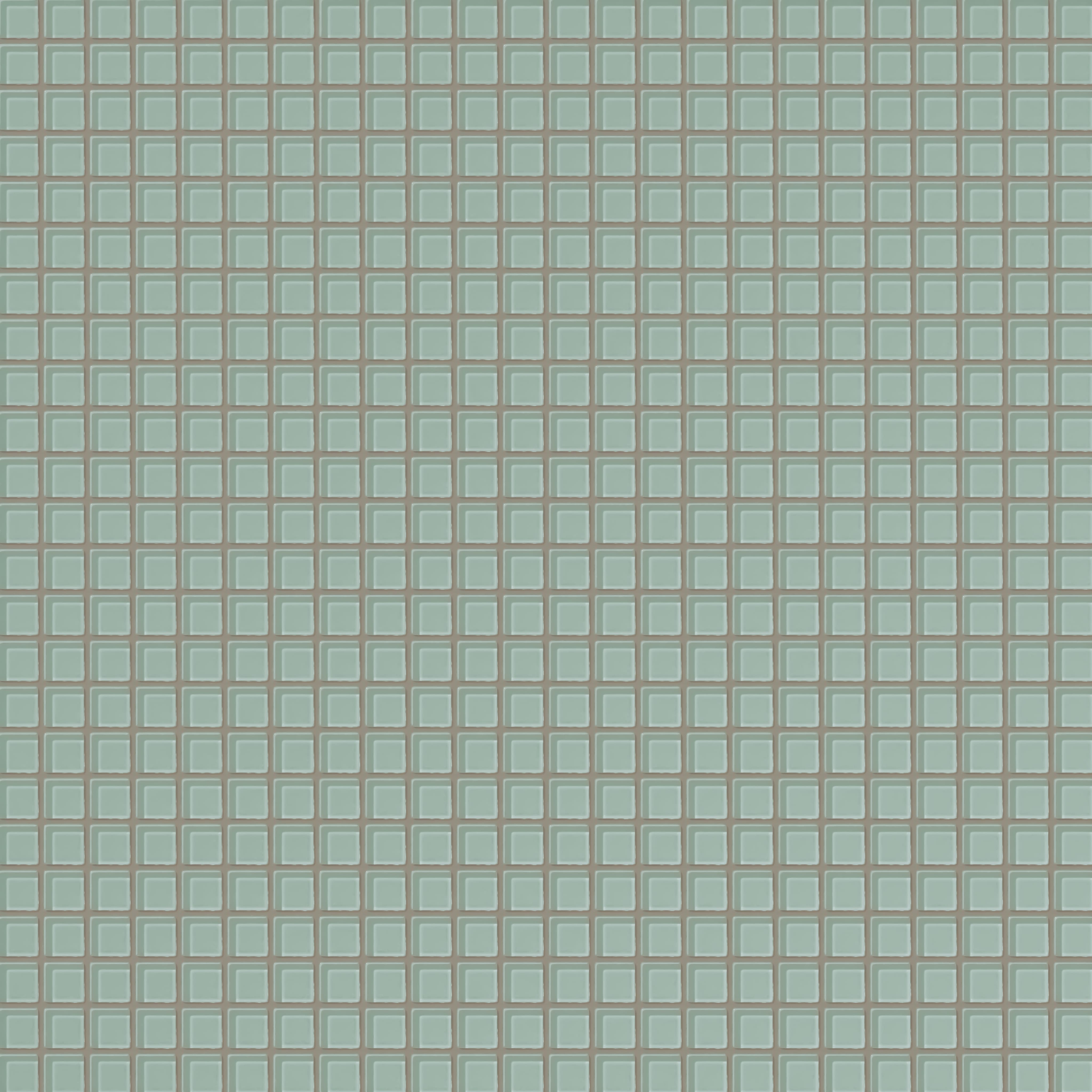 1x1 Straight Set Sheeted Glass Mosaic Tile in Kingfisher Gloss