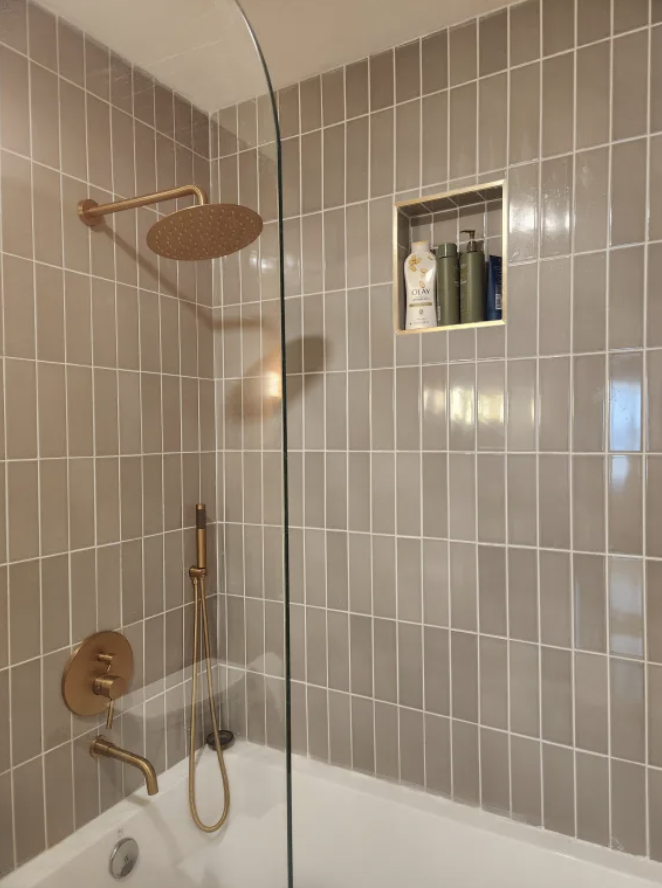 3x9 Natural Press Ceramic Tile in Puget Sound Gloss