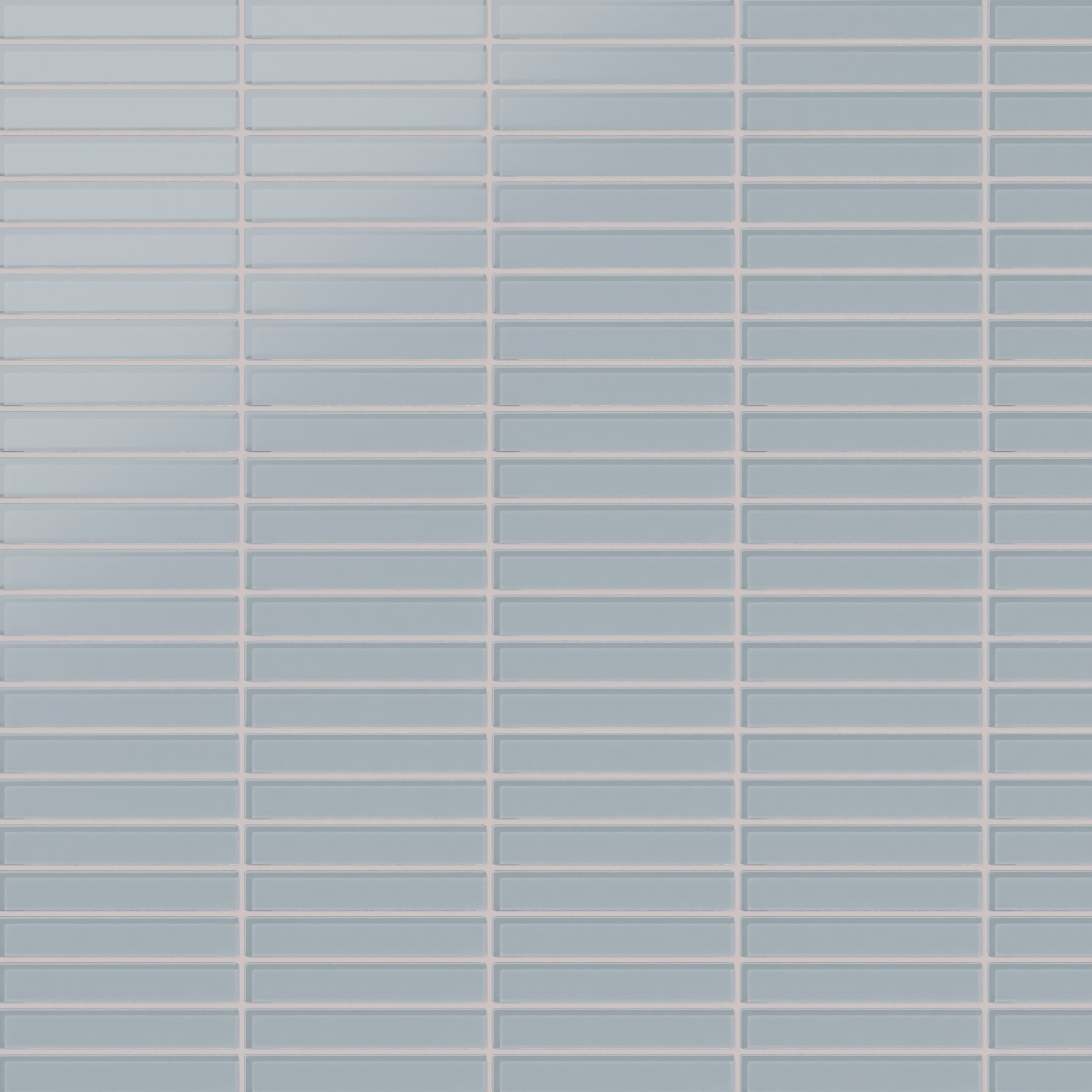 1x6 Straight Set Sheeted Glass Mosaic Tile in Pinyon Jay Matte