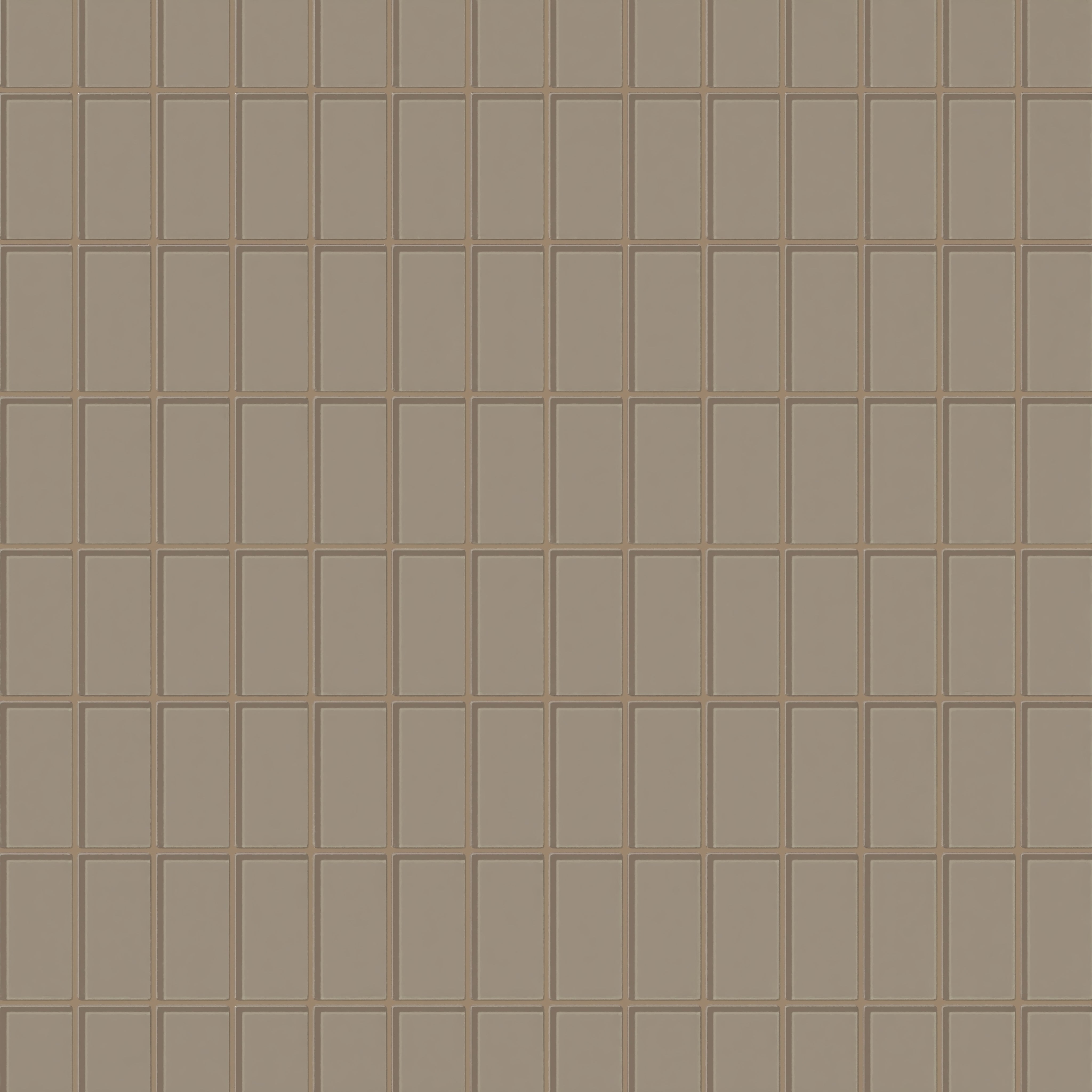 2x4 Straight Set Sheeted Glass Mosaic Tile in Quail Gloss