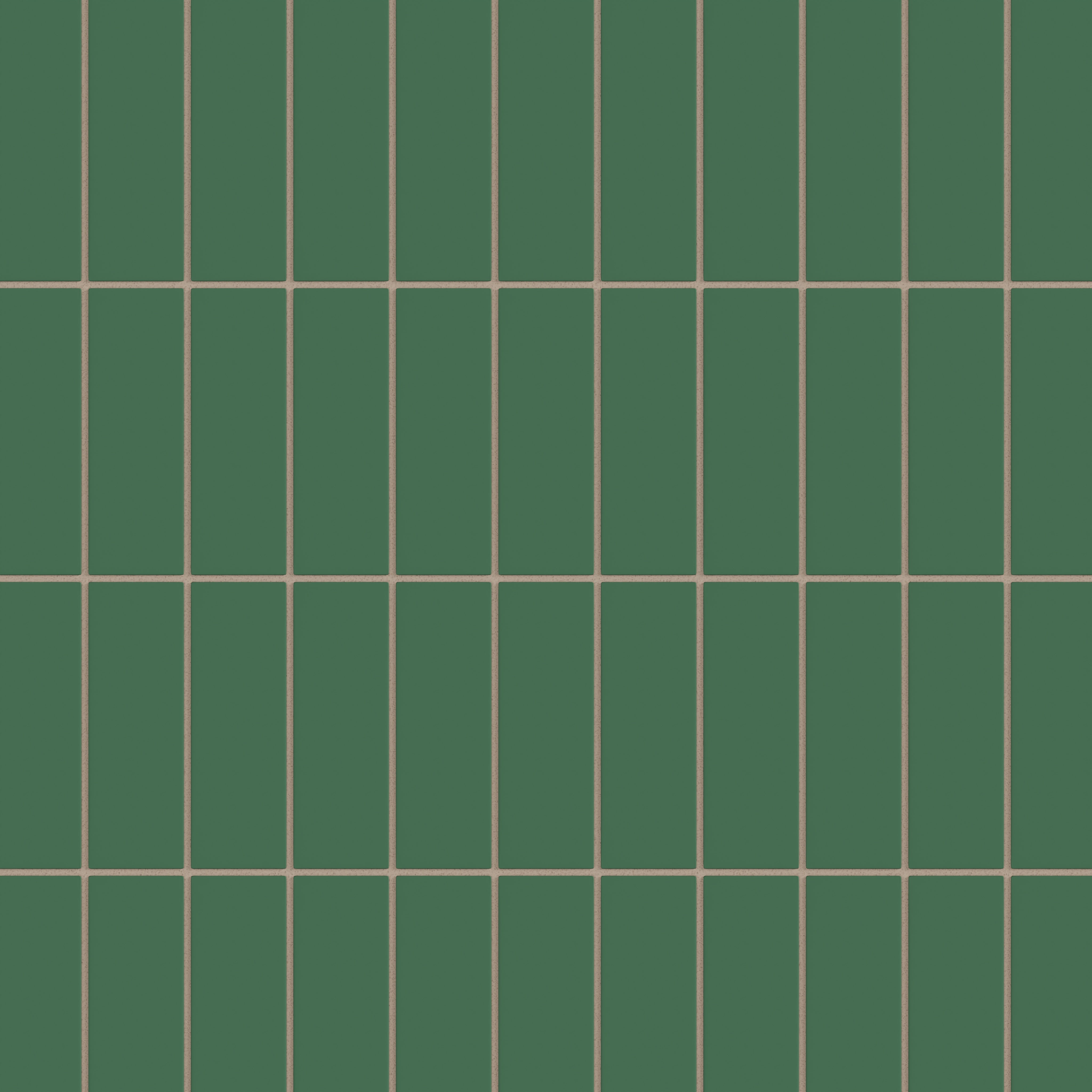 2x6 Natural Press Ceramic Tile in Viridian Matte