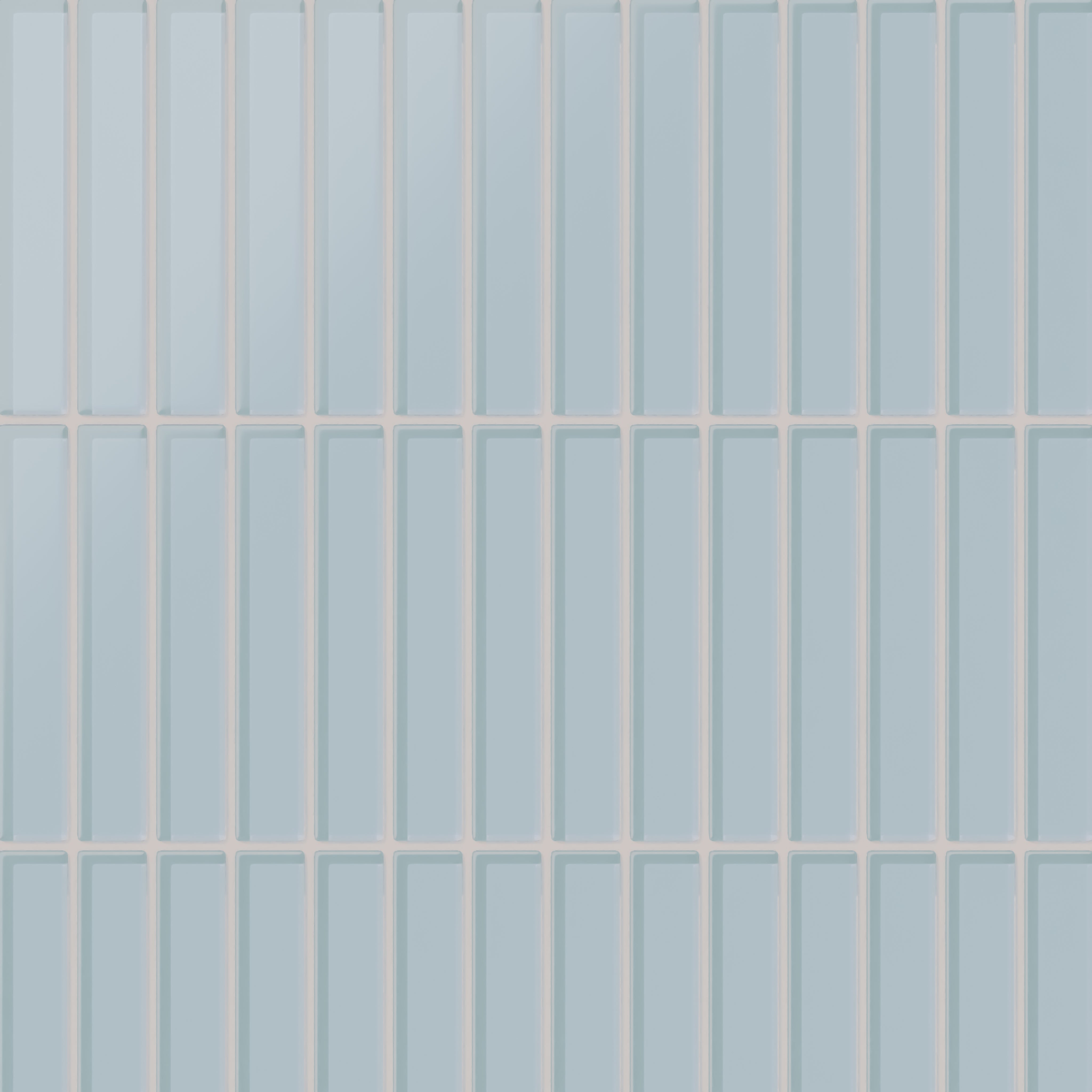 1x6 Straight Set Sheeted Glass Mosaic Tile in Partridge Matte